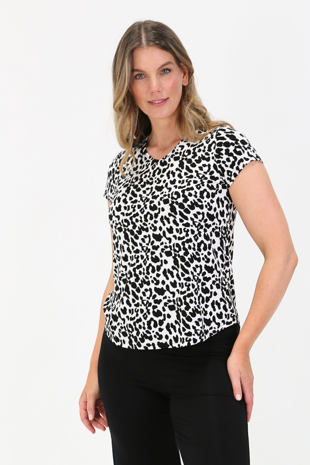 FREDERIQUE Snow Leopard Bamboo Top – Warwick Jones